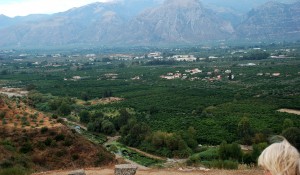 Valley of Sparta from the Menelaion