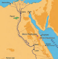 Map to show position of porphyry quarries 