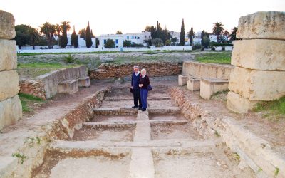 Excavated shipsheds at Carthage