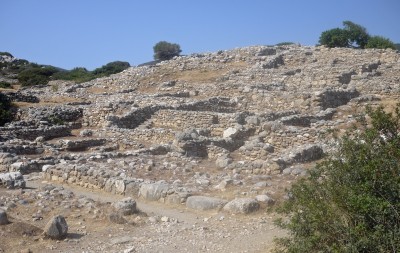 Gournia view across Minoan town