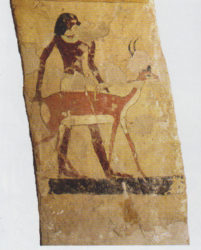Young deer brought as tribute to Ankhtifi